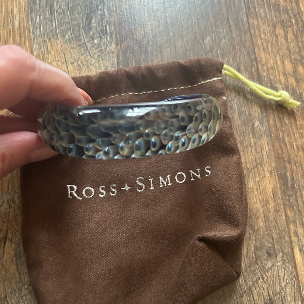 Ross-Simons Iridescent Blue Bangle - Picture 2 of 9